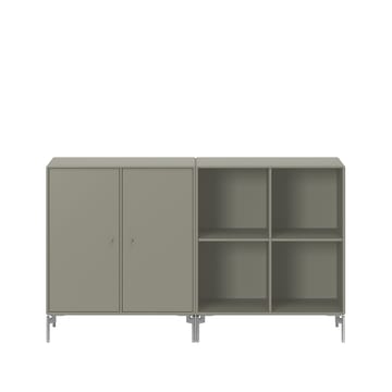 Pair side table - Fennel 144, chrome legs - Montana
