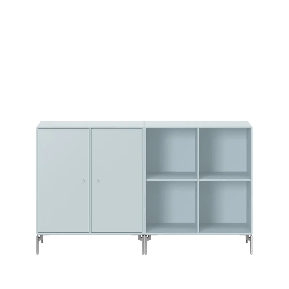 Montana Pair side table Flint 148, chrome legs | Scandinavian Design | Dressers & sideboards | Blue