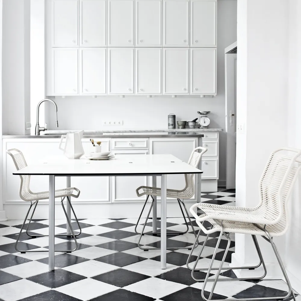 Panton One chair, Carmen, stainless steel Montana