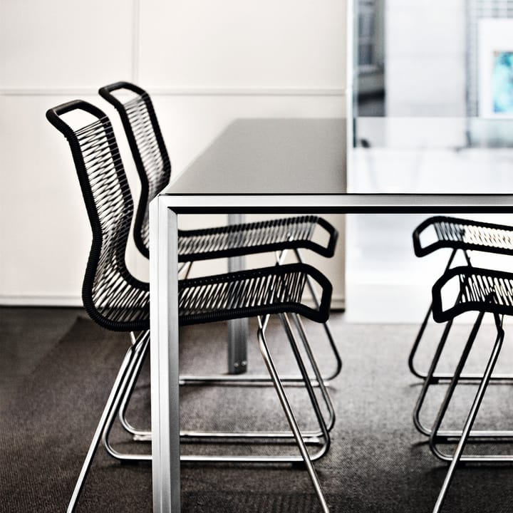 Panton One chair - Nature, paper/black lacquer - Montana