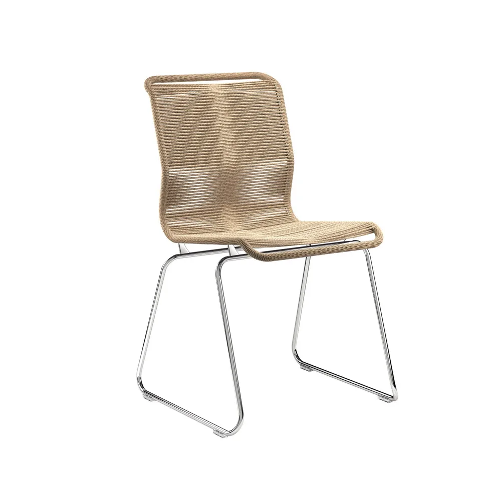Panton One chair, Nature, paper/stainless steel Montana