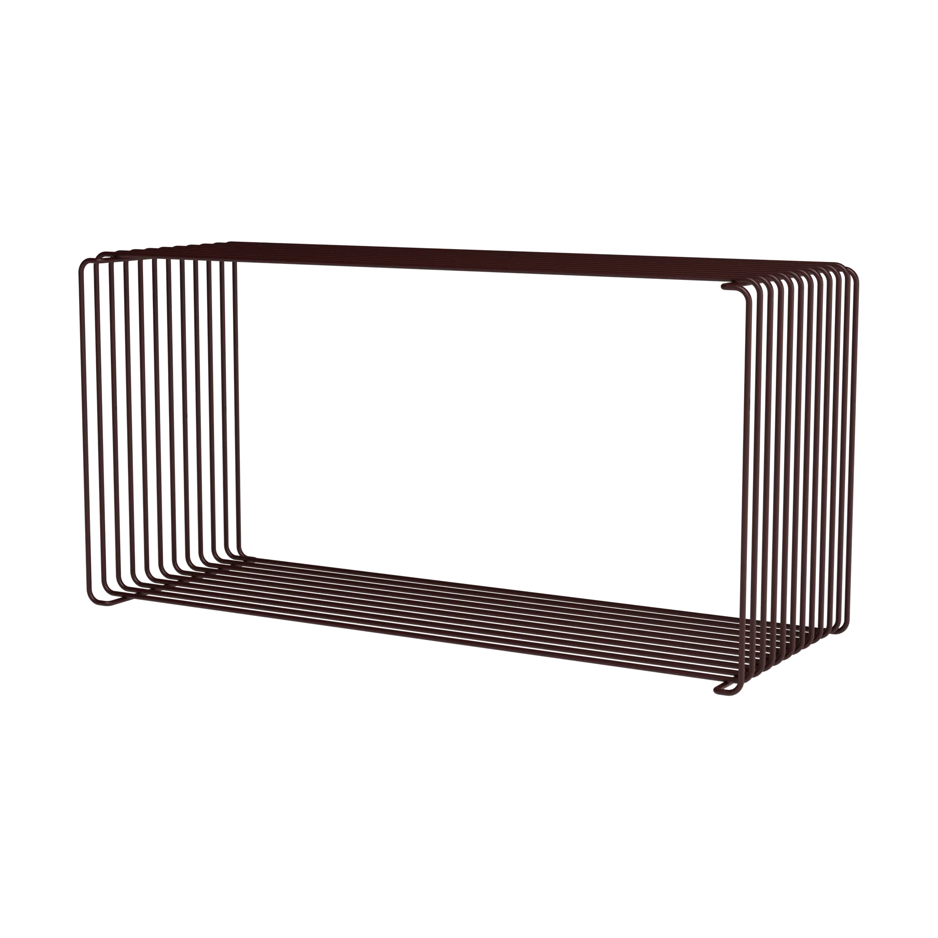 Panton Wire Extended shelf 70x34,8x25,7 cm, Black red Montana