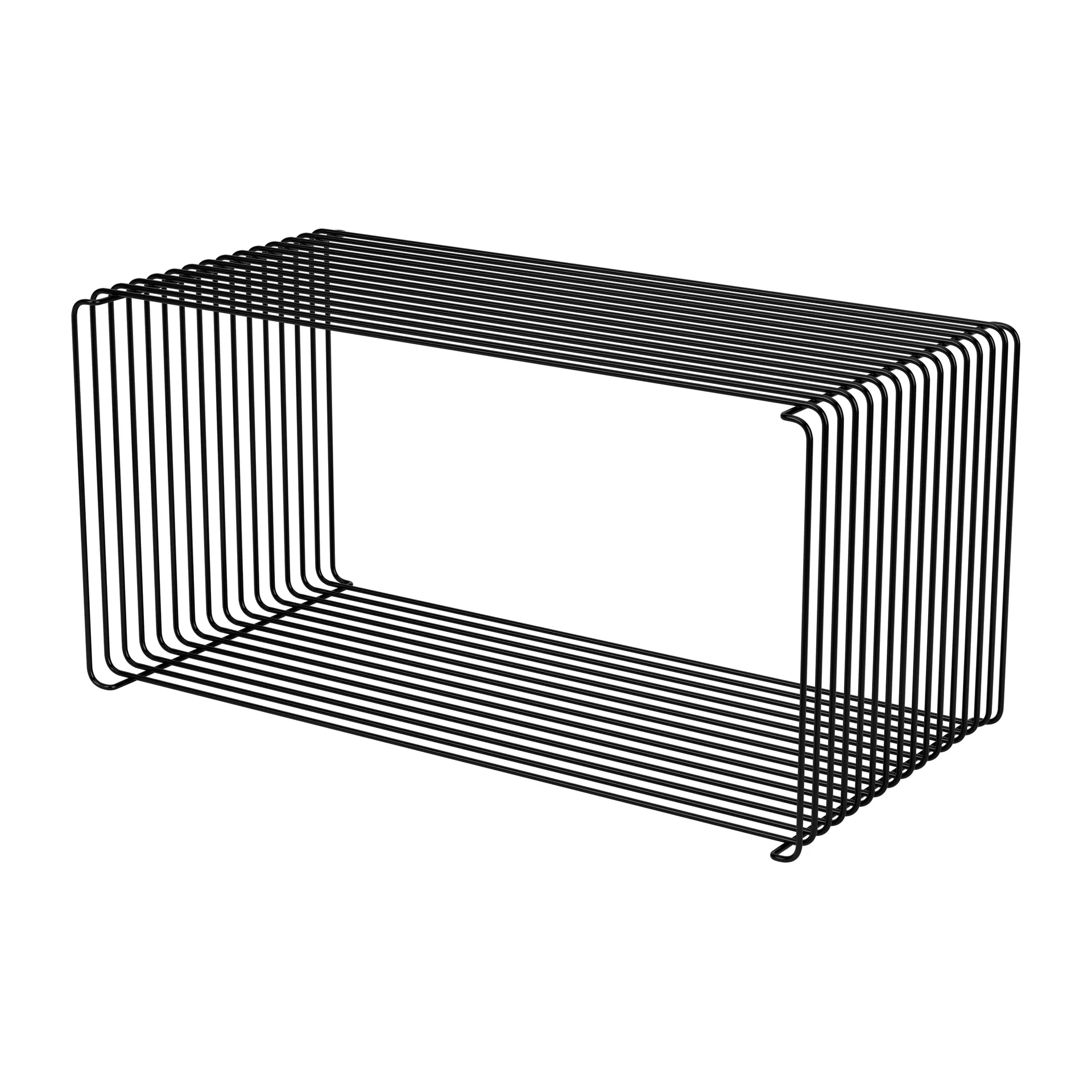 Panton Wire Extended shelf 70x34,8x34,8 cm, Black Montana