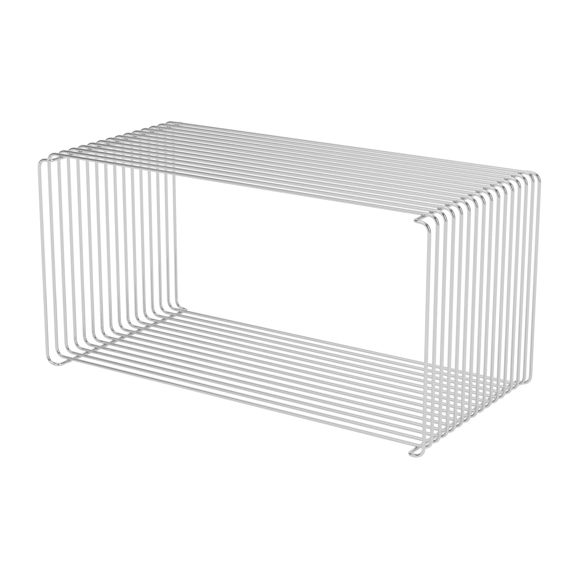 Panton Wire Extended shelf 70x34,8x34,8 cm, Chrome Montana