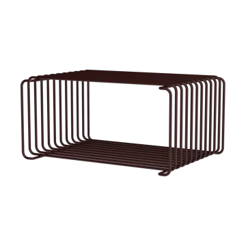 Panton Wire Half Height shelf 34.8x17.2x25.7 cm - Black red - Montana