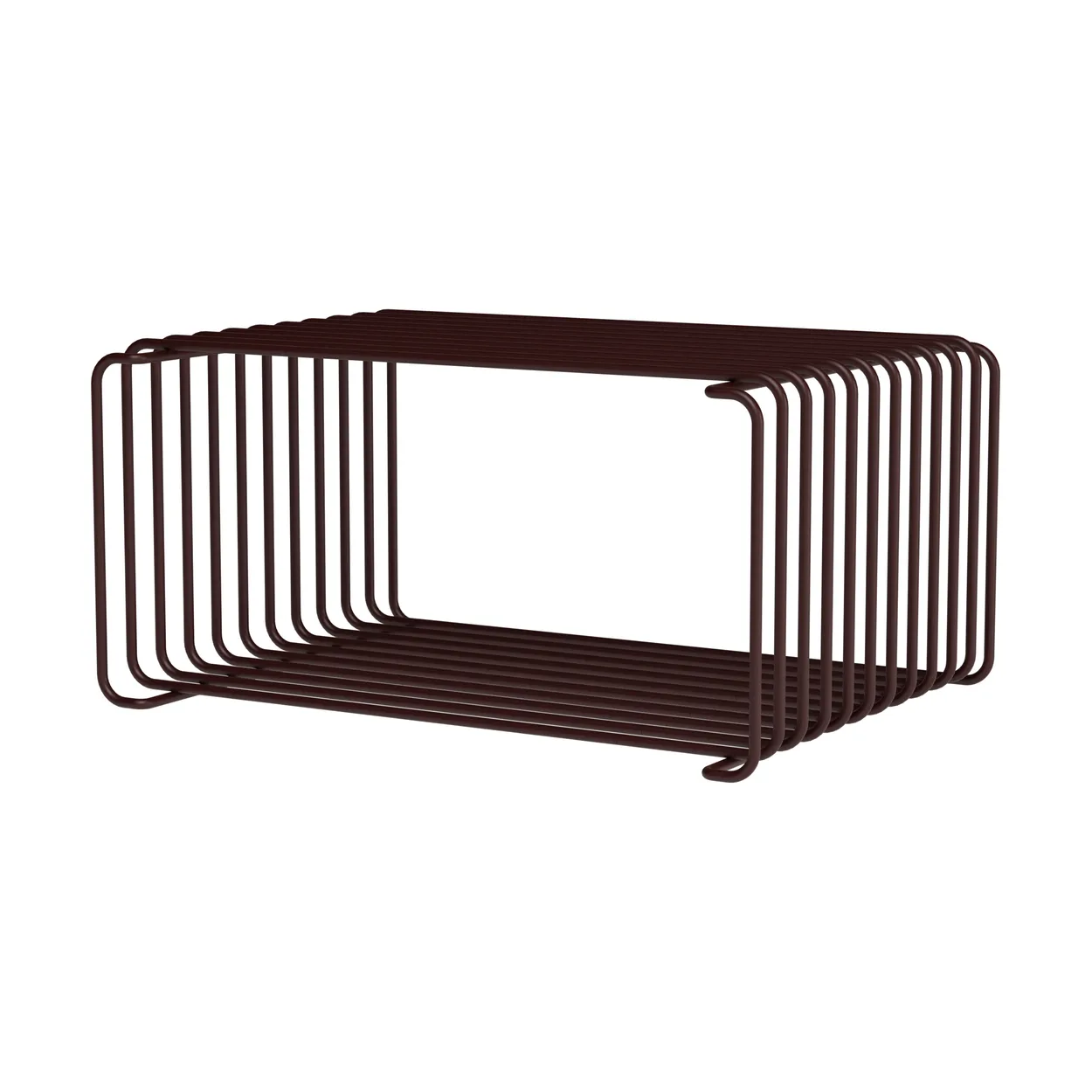 Montana Panton Wire Half Height shelf 34.8x17.2x25.7 cm Black red