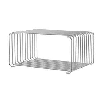 Panton Wire Half Height shelf 34.8x17.2x25.7 cm - Chrome - Montana