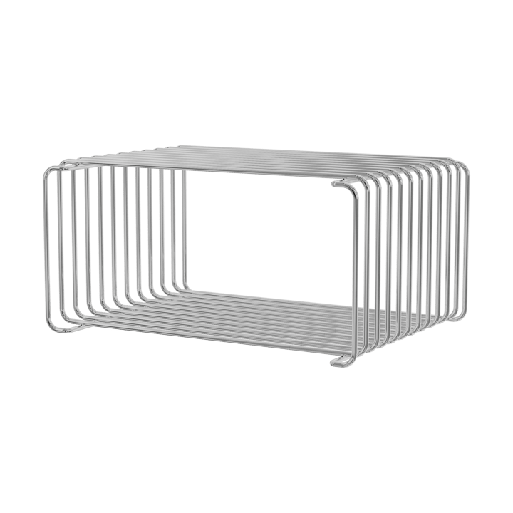 Panton Wire Half Height shelf 34.8x17.2x25.7 cm - Chrome - Montana