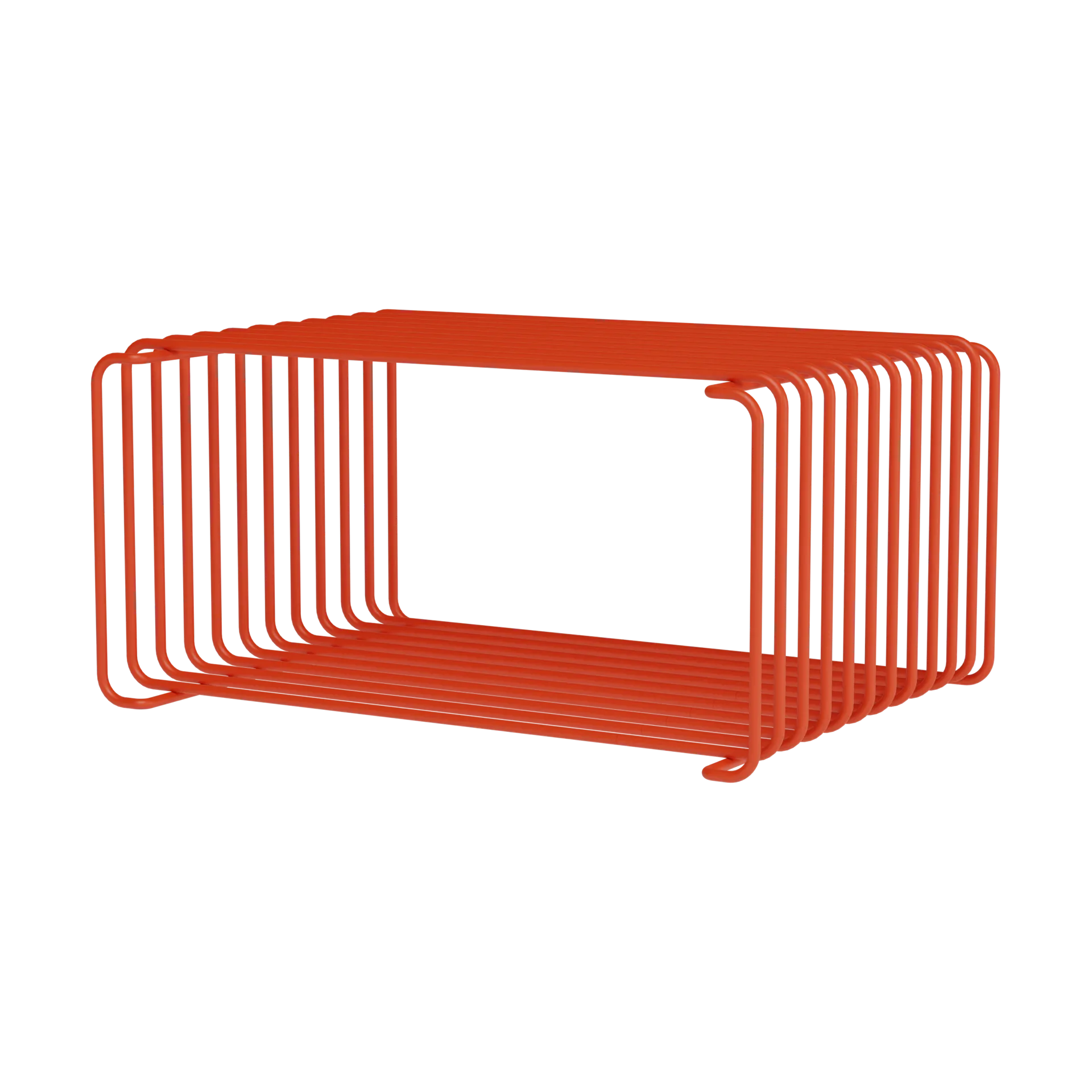 Panton Wire Half Height shelf 34.8x17.2x25.7 cm, Rosehip Montana