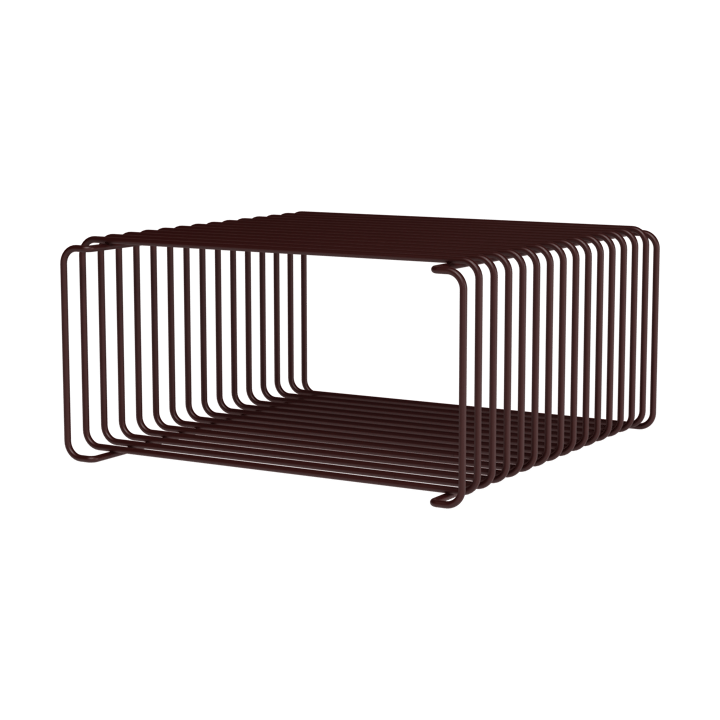 Panton Wire Half Height shelf 34.8x17.2x34.8 cm - Black red - Montana