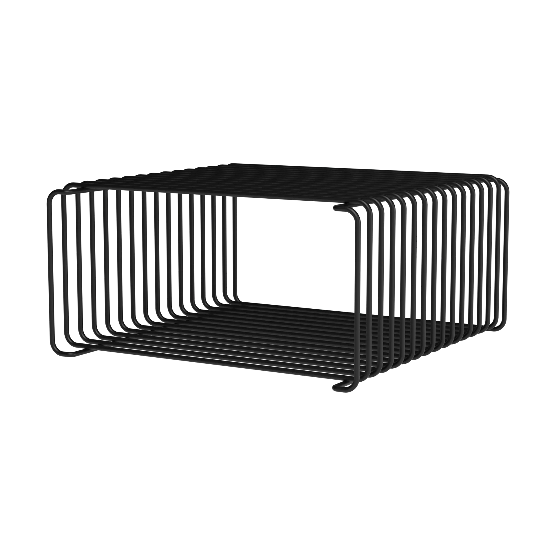 Panton Wire Half Height shelf 34.8x17.2x34.8 cm, Black Montana