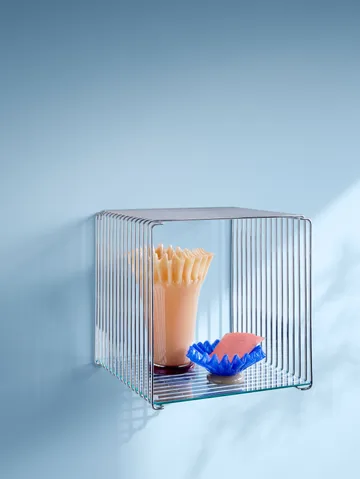 Panton Wire shelf 33x34.8 cm - Glass - Montana