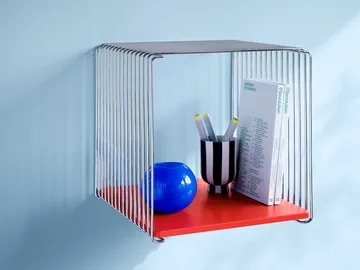 Panton Wire shelf 33x34.8 cm - Glass - Montana