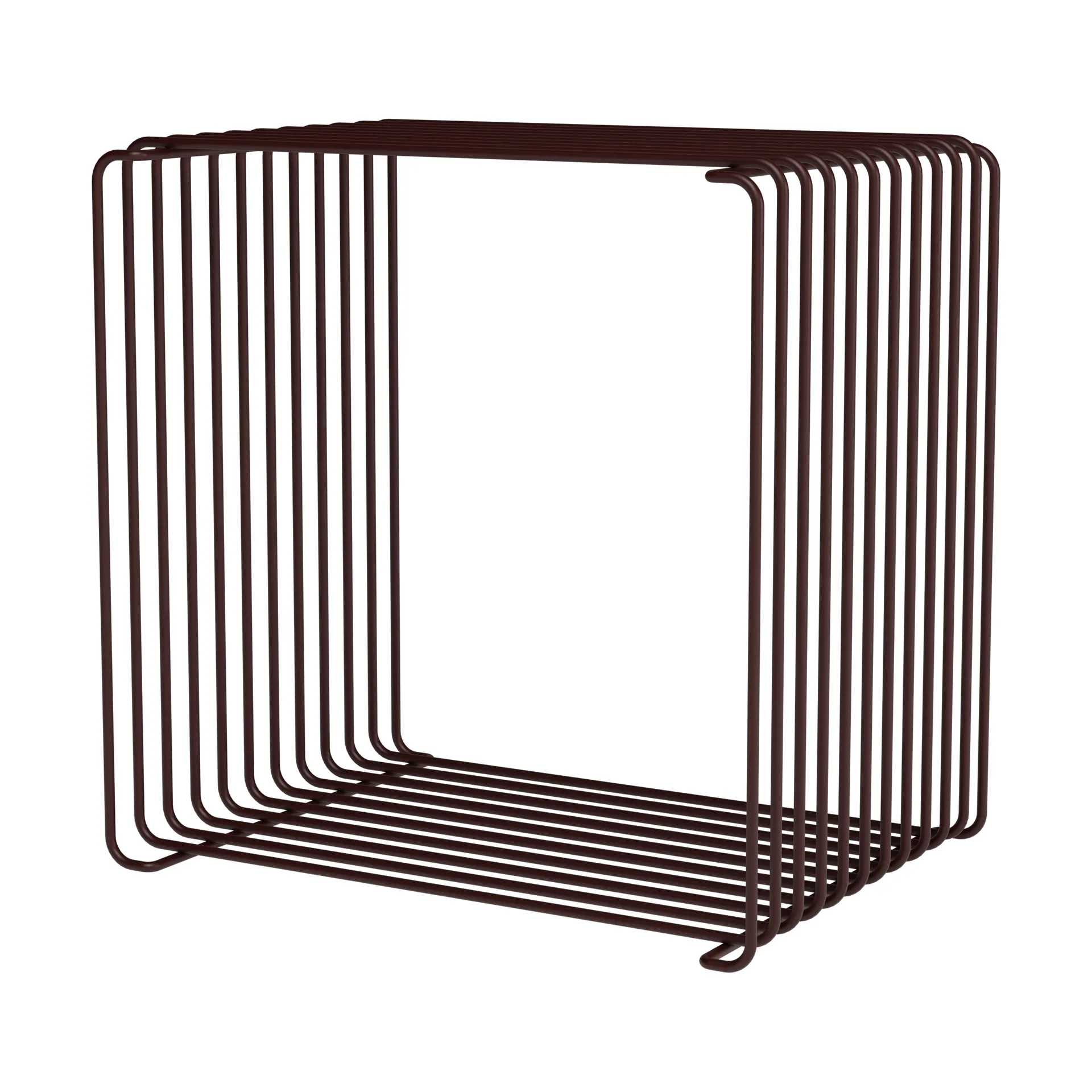 Panton Wire Single shelf 34,8x34,8x25,7 cm, Black red Montana