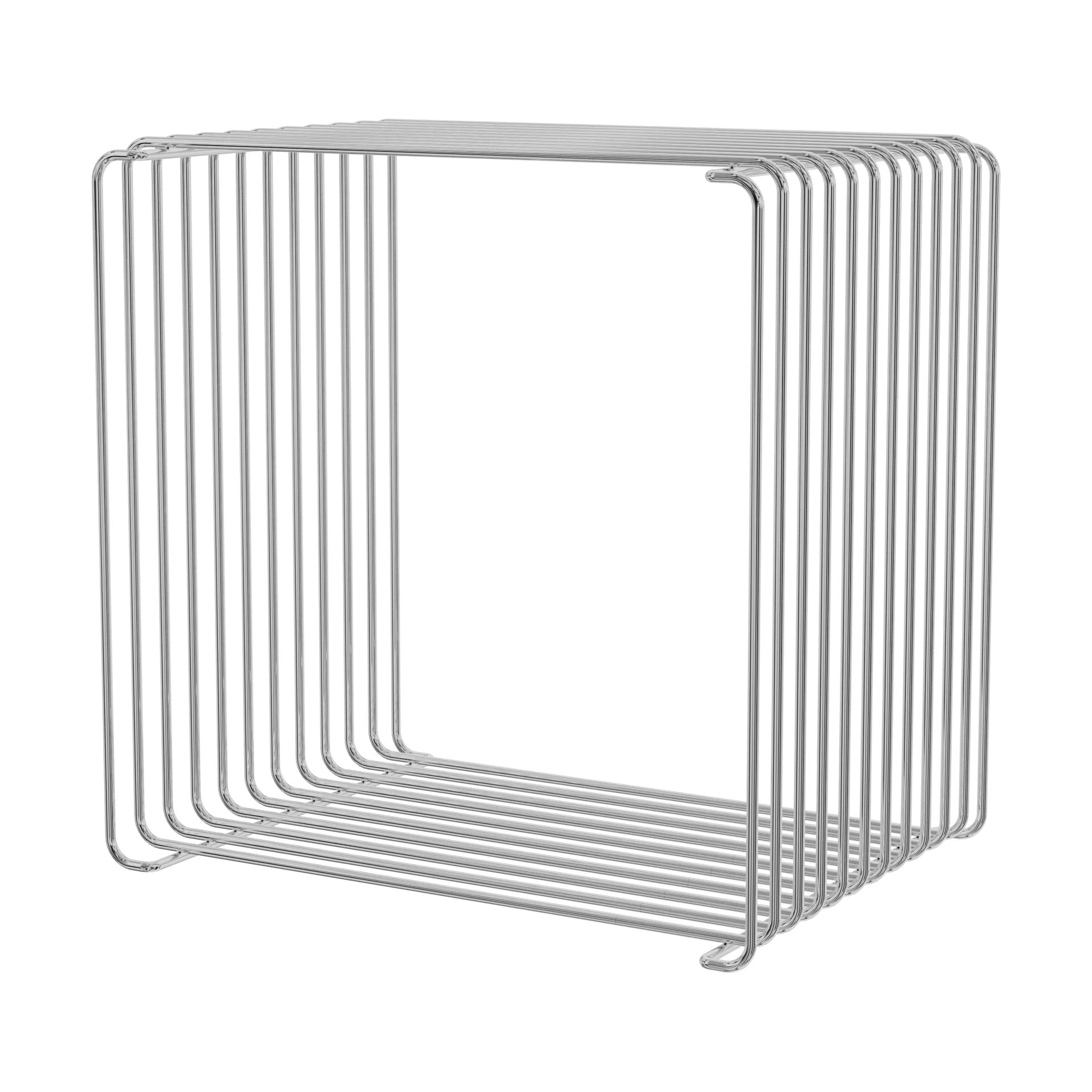 Panton Wire Single shelf 34,8x34,8x25,7 cm, Chrome Montana