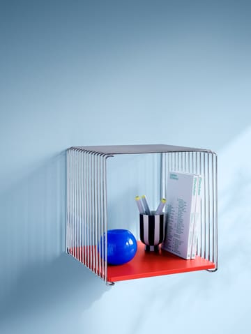 Panton Wire Single shelf 34,8x34,8x25,7 cm - Chrome - Montana