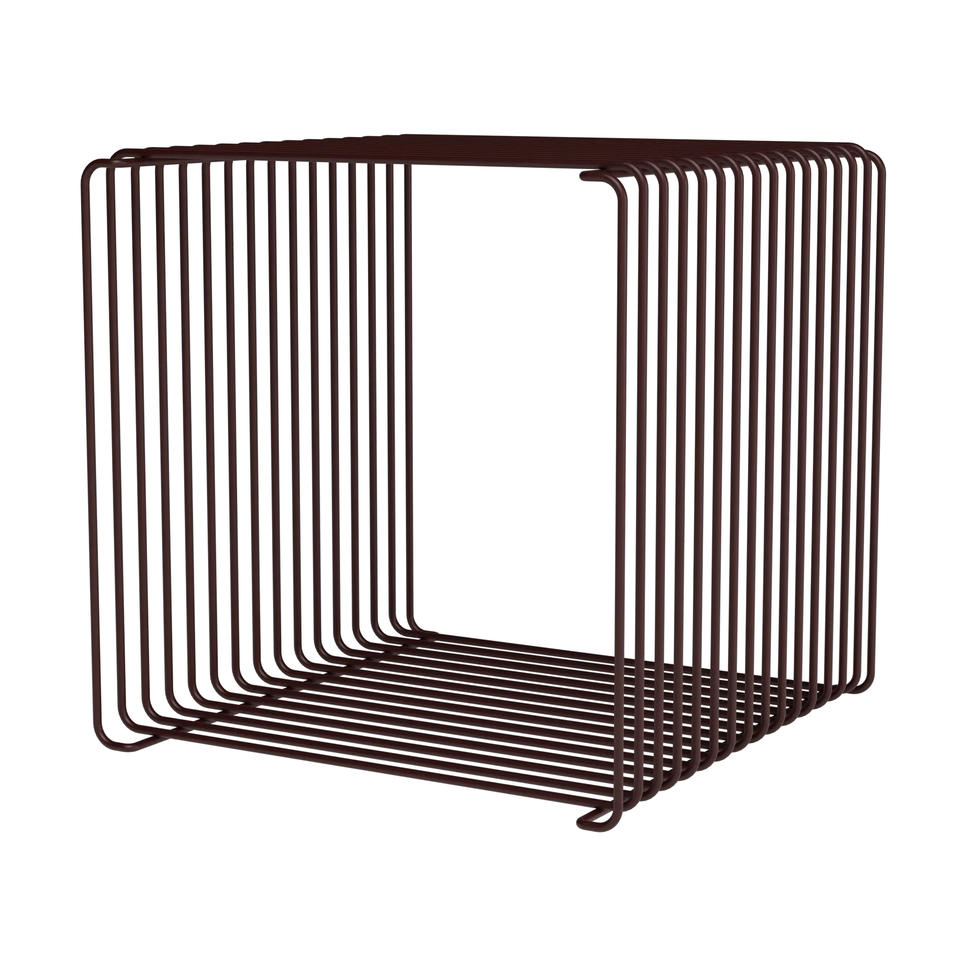 Panton Wire Single shelf 34,8x34,8x34,8 cm, Black red Montana