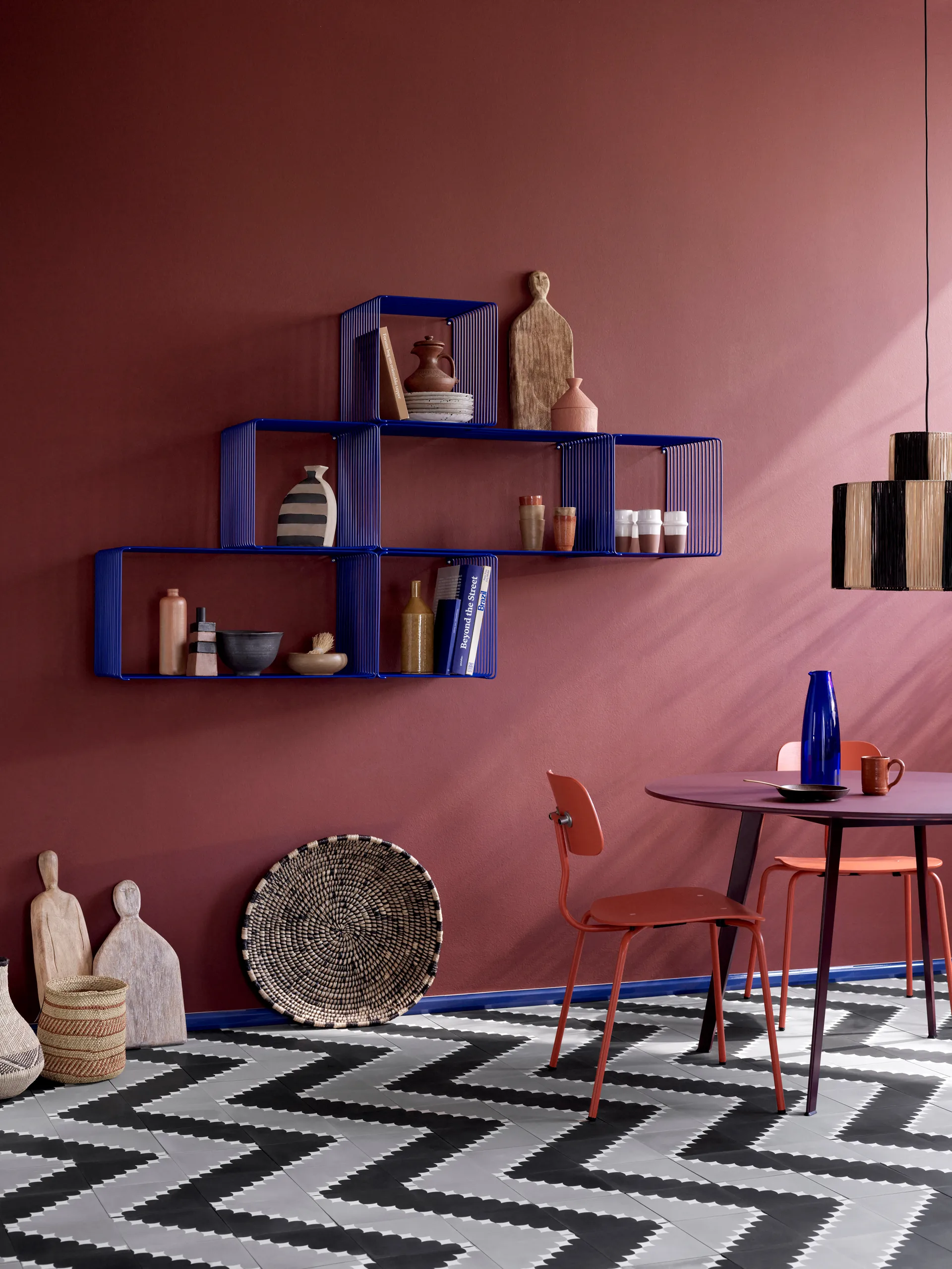 Panton Wire Single shelf 34,8x34,8x34,8 cm, Monarch Montana