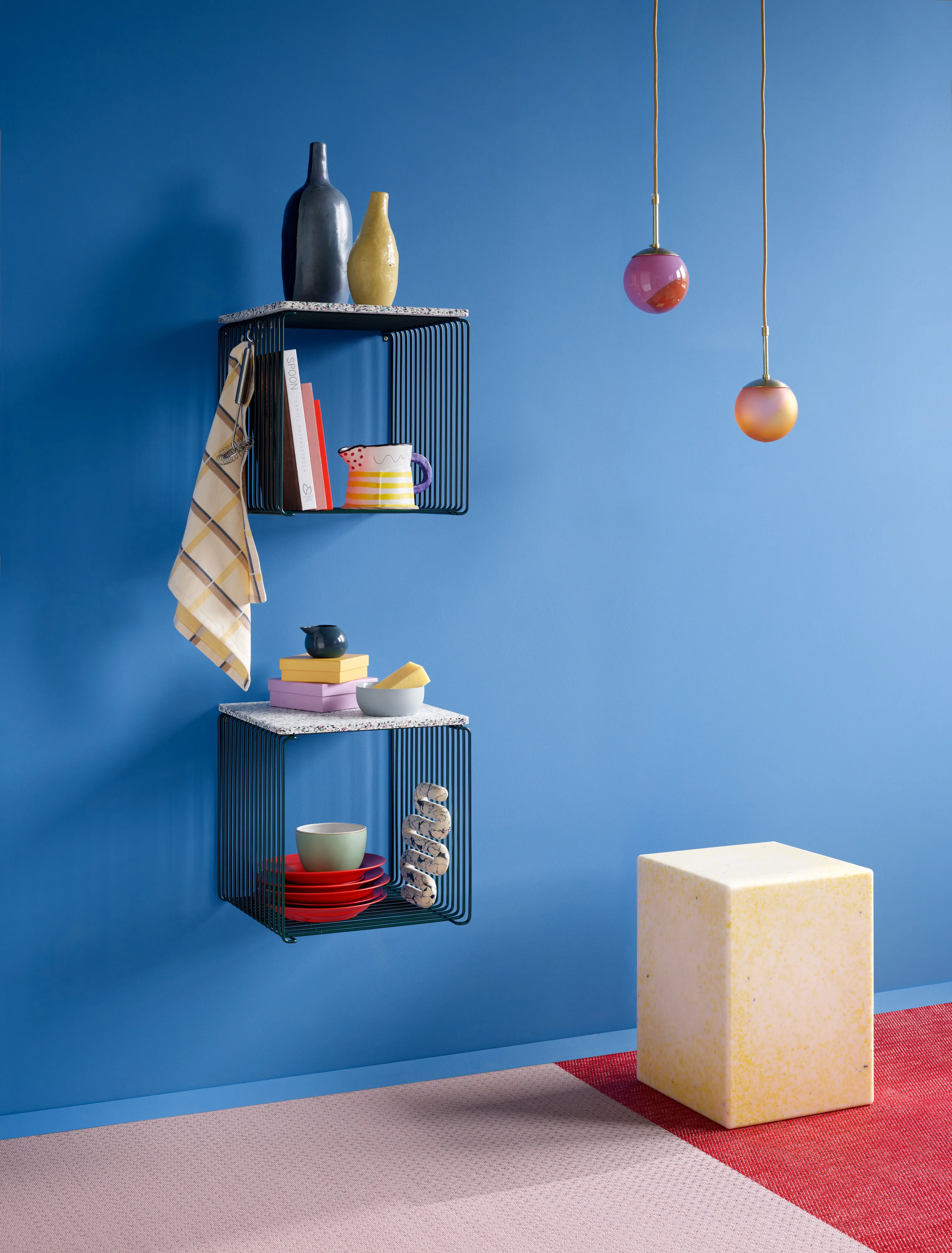 Panton Wire Single shelf 34,8x34,8x34,8 cm from Montana