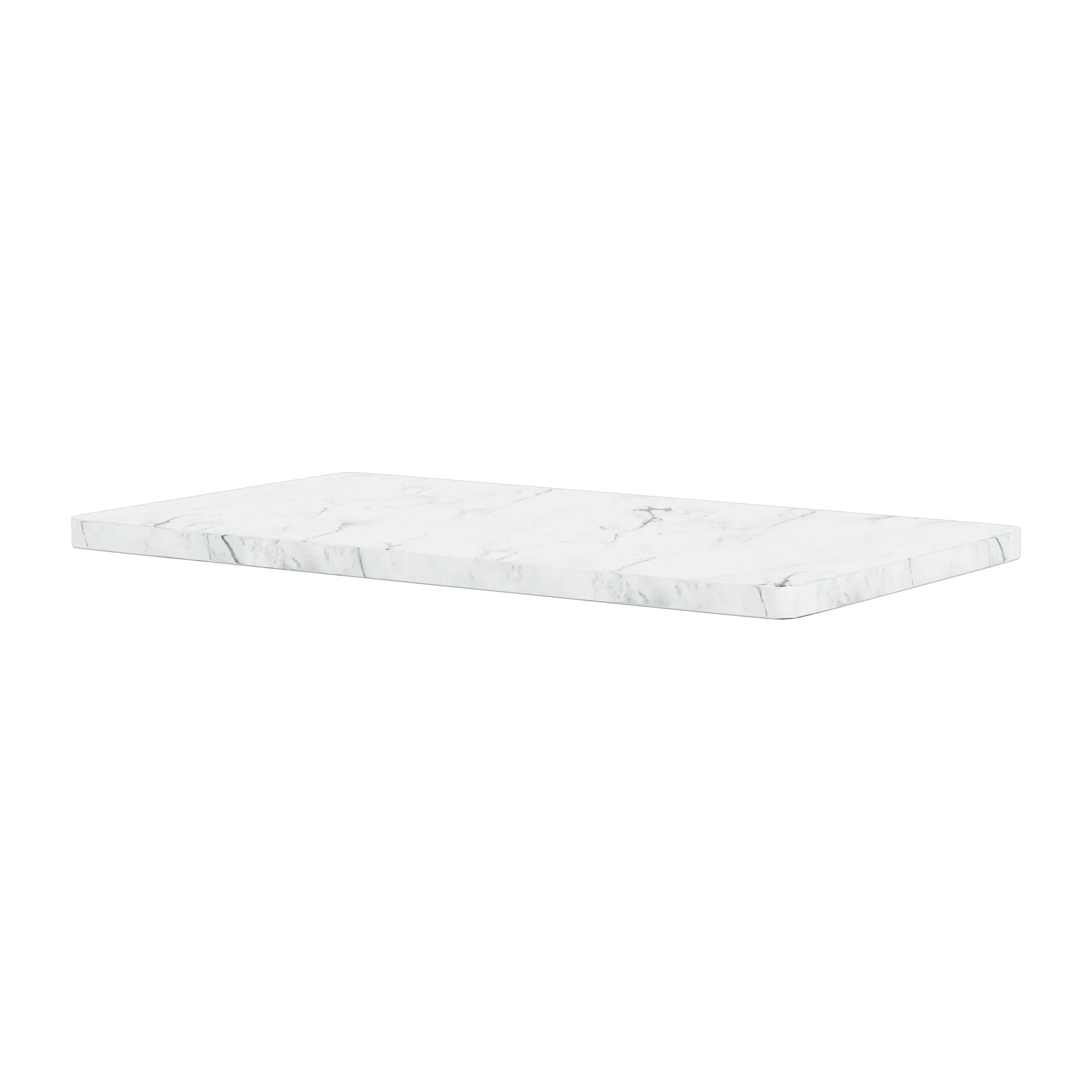 Panton Wire tabletop 18.8x34.8 cm, White marble Montana