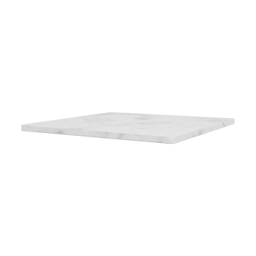 Panton Wire tabletop 34.8x34.8 cm - White marble - Montana