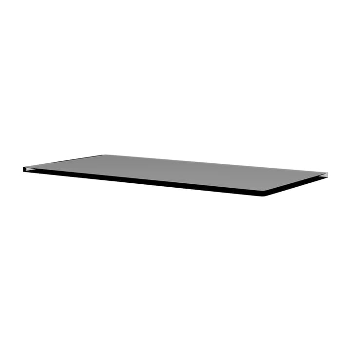 Panton Wire tabletop 34,8x70 cm - Smoked glass - Montana