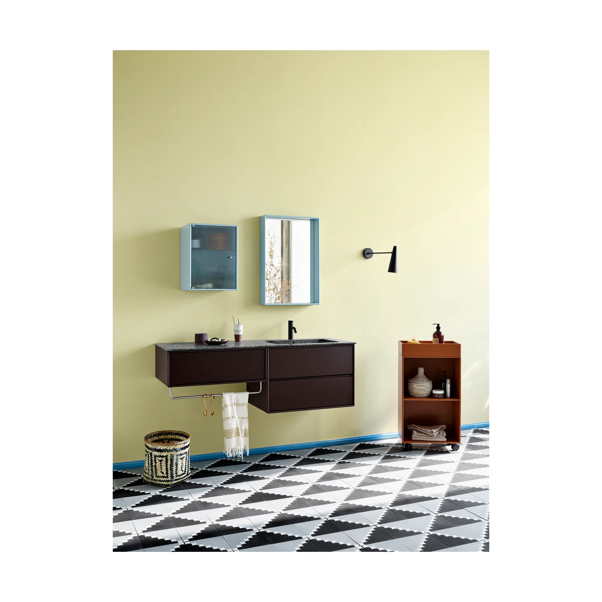 Ripple bathroom cabinet 35.4x46.8x20 cm, Flint Montana