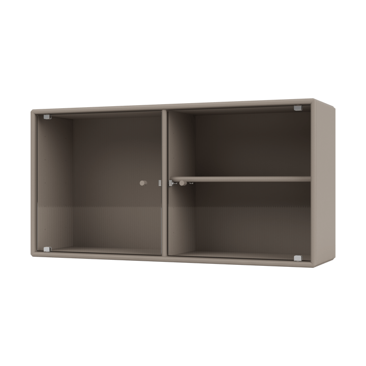 Ripple I display cabinet 69.6x35.4x20 cm - Truffle - Montana