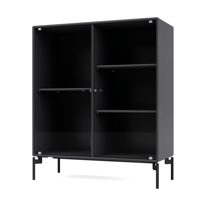 Ripple II display cabinet 69.6x82.2x30 cm - Anthracite-legs black - Montana