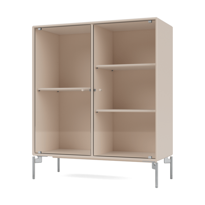 Ripple II display cabinet 69.6x82.2x30 cm - Clay-legs chrome - Montana