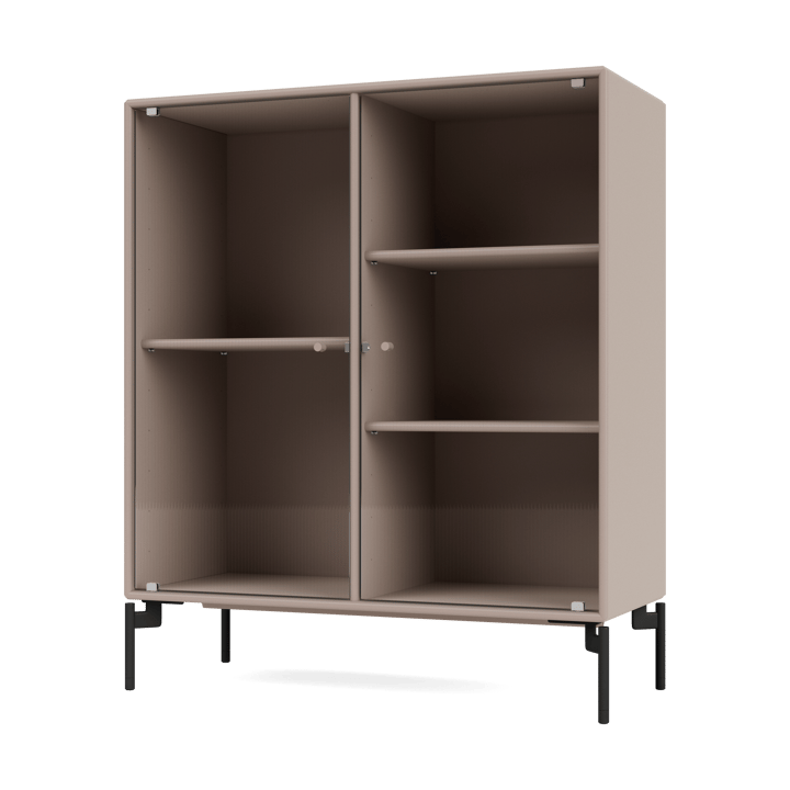 Ripple II display cabinet 69.6x82.2x30 cm - Mushroom-legs black - Montana