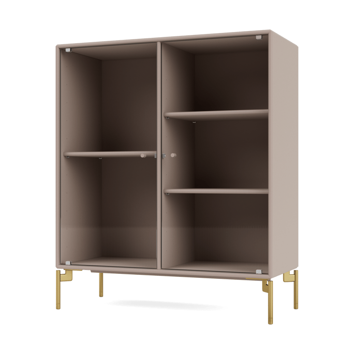 Ripple II display cabinet 69.6x82.2x30 cm - Mushroom-legs brass - Montana