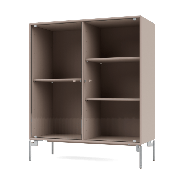 Ripple II display cabinet 69.6x82.2x30 cm - Mushroom-legs chrome - Montana