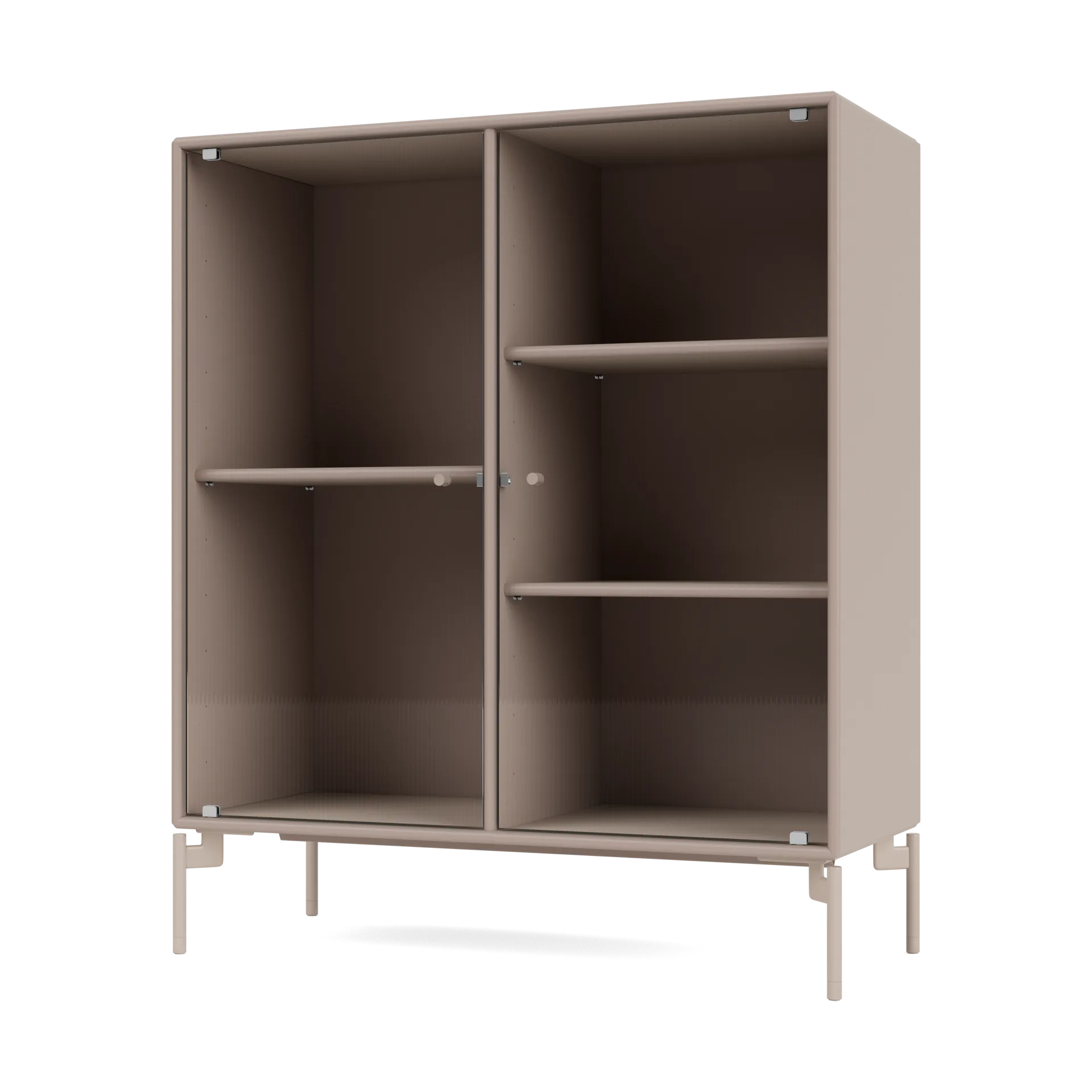 Ripple II display cabinet 69.6x82.2x30 cm, Mushroom-legs mushroom Montana