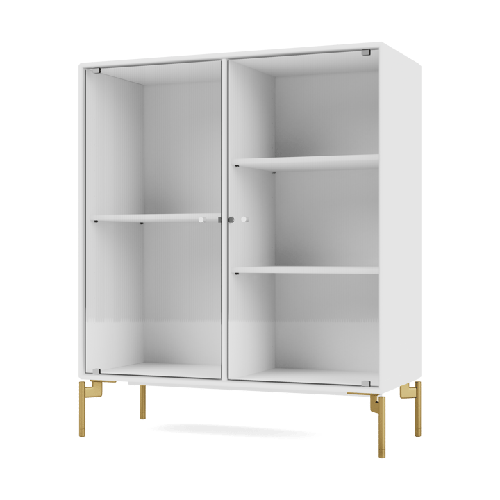 Ripple II display cabinet 69.6x82.2x30 cm - NewWhite-legs brass - Montana