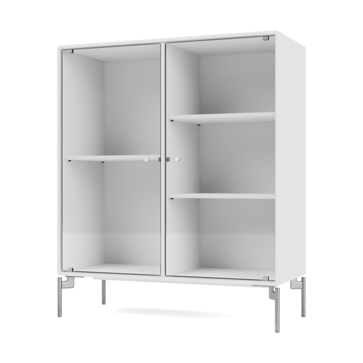 Ripple II display cabinet 69.6x82.2x30 cm - NewWhite-legs chrome - Montana