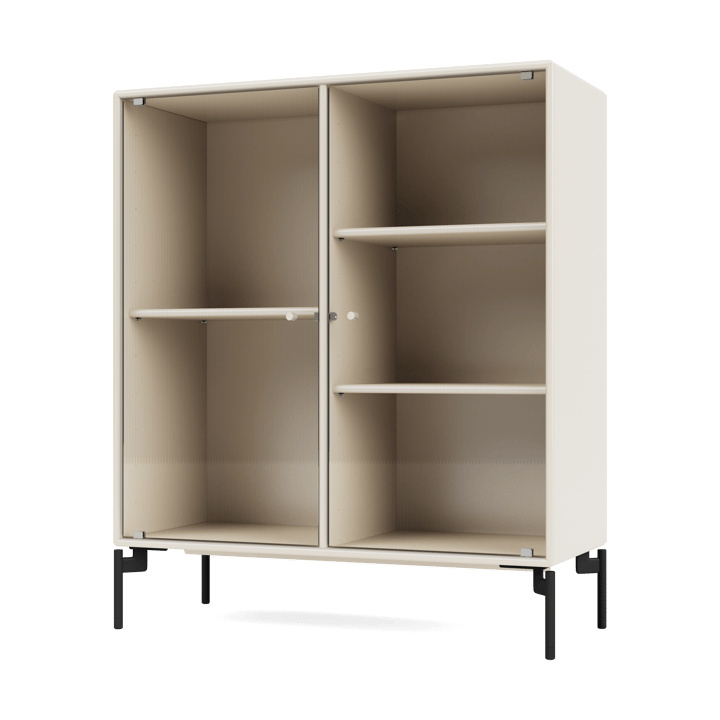 Ripple II display cabinet 69.6x82.2x30 cm - Oat-legs black - Montana