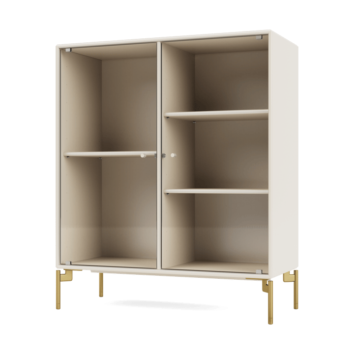 Ripple II display cabinet 69.6x82.2x30 cm - Oat-legs brass - Montana