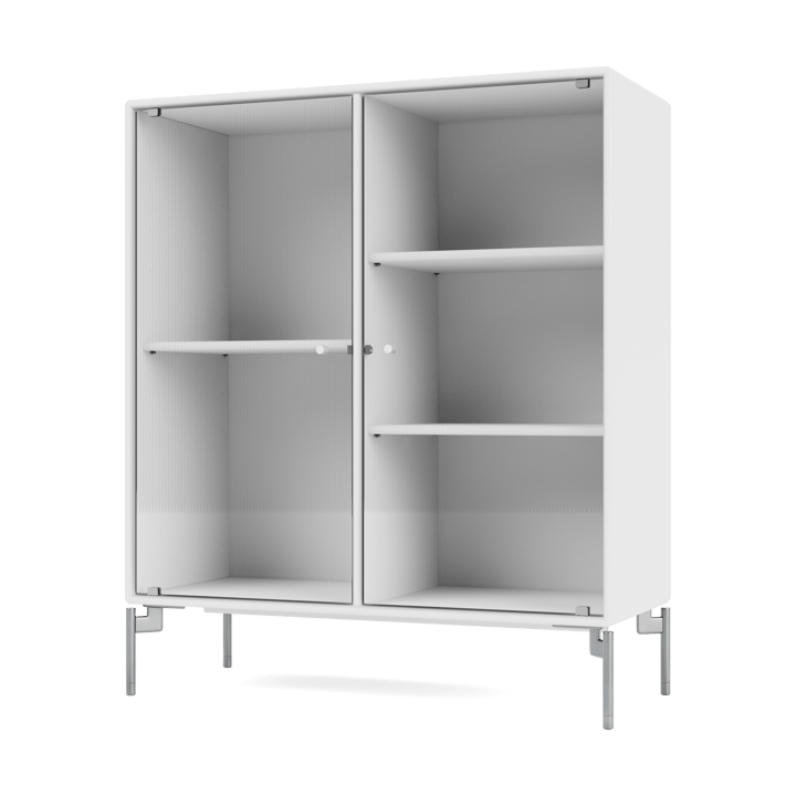 Ripple II display cabinet 69.6x82.2x30 cm - Snow-legs chrome - Montana