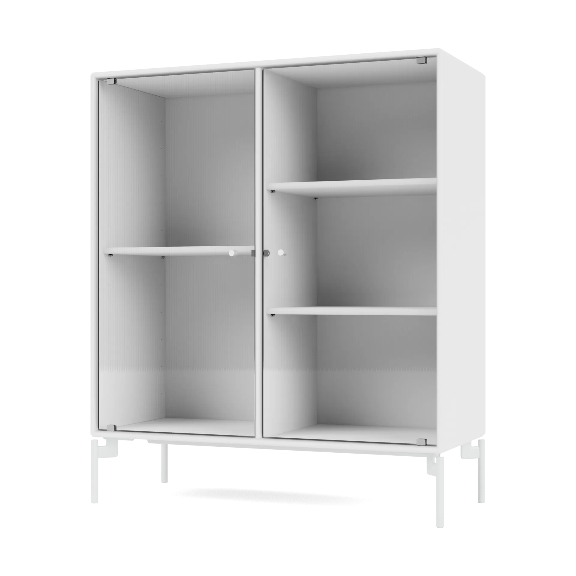 Ripple II display cabinet 69.6x82.2x30 cm, Snow-legs snow Montana