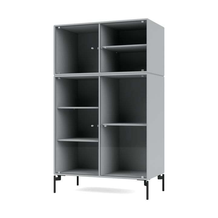 Ripple III display cabinet 69.6x117.6x38 cm - Fjord-legs black - Montana