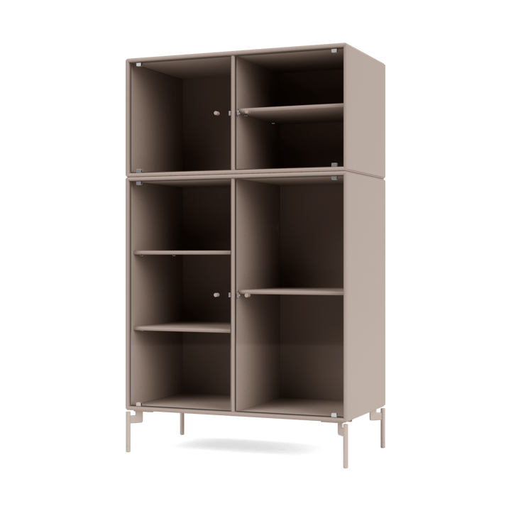 Ripple III display cabinet 69.6x117.6x38 cm - Mushroom-legs mushroom - Montana