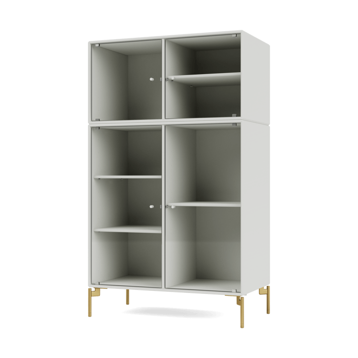 Ripple III display cabinet 69.6x117.6x38 cm - Nordic-legs brass - Montana