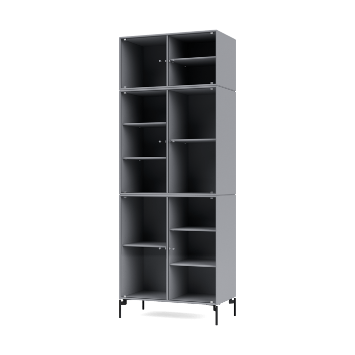 Ripple IV display cabinet 69.6x187.2x38 cm - Graphic-legs black - Montana