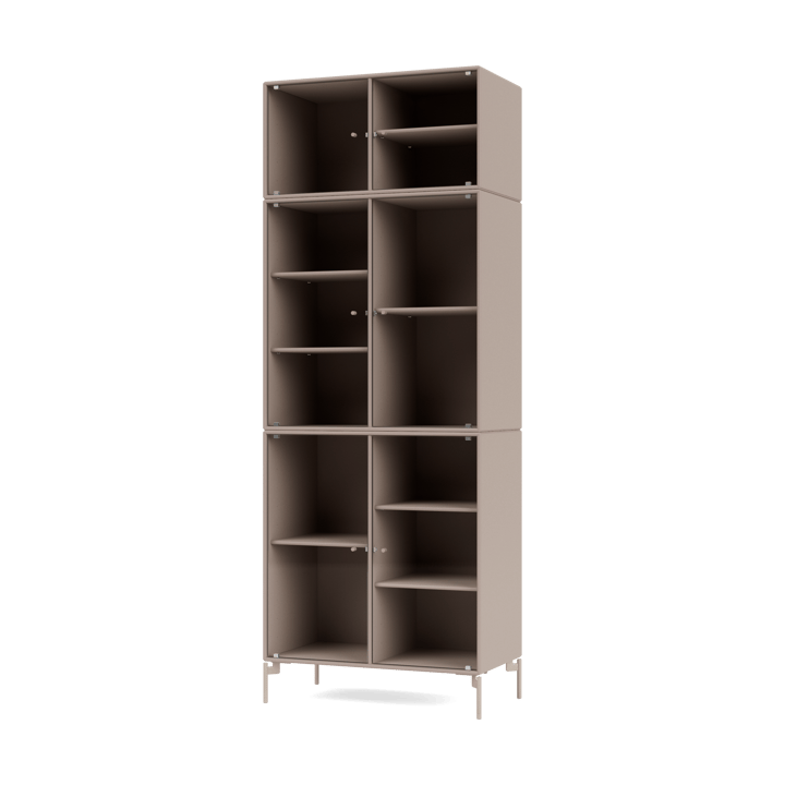 Ripple IV display cabinet 69.6x187.2x38 cm - Mushroom-legs mushroom - Montana