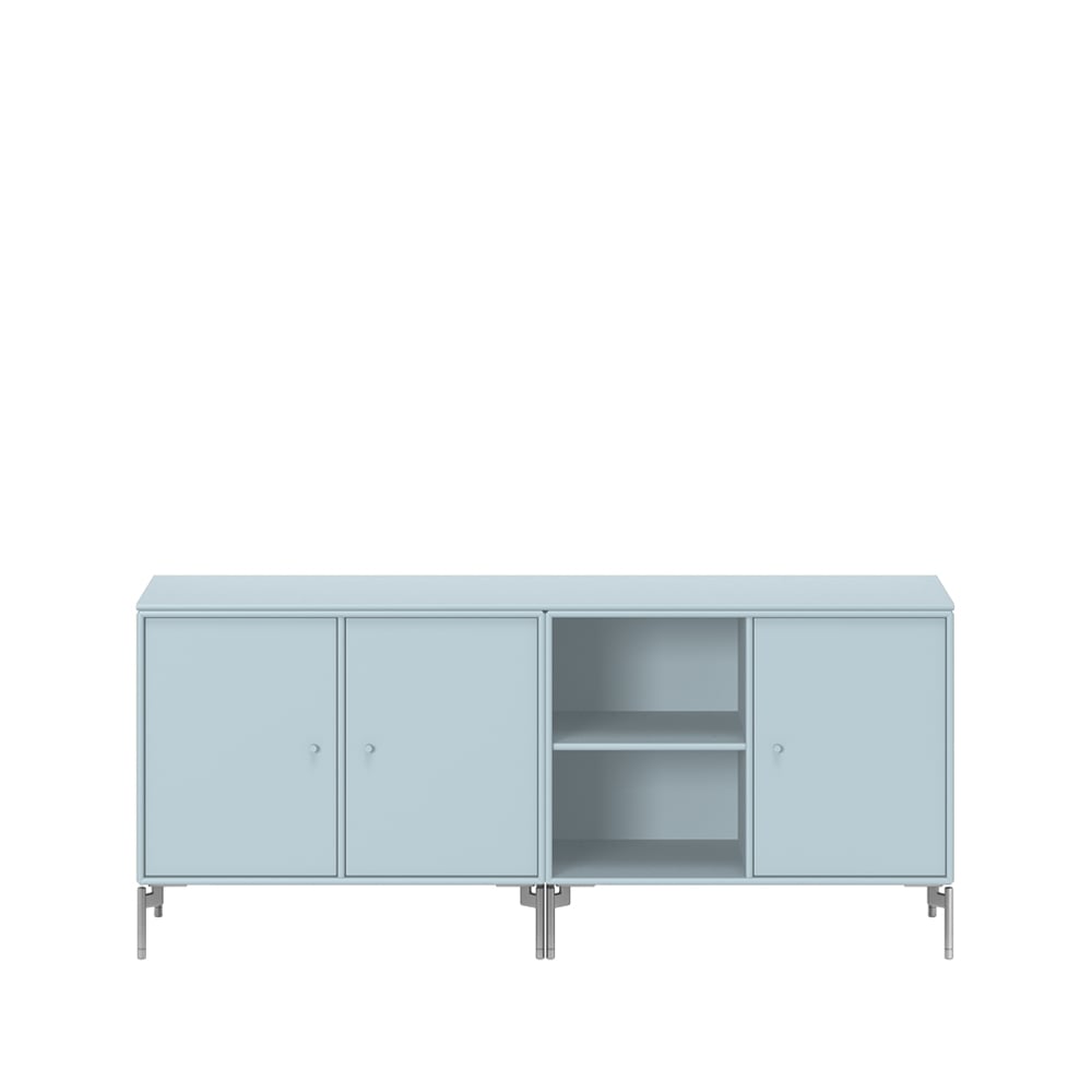 Montana Save side table Flint 148, chrome legs | Scandinavian Design | Dressers & sideboards | Blue
