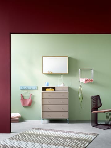 Shelfie colour frame mirror 46.8x69.6 cm - Cumin - Montana