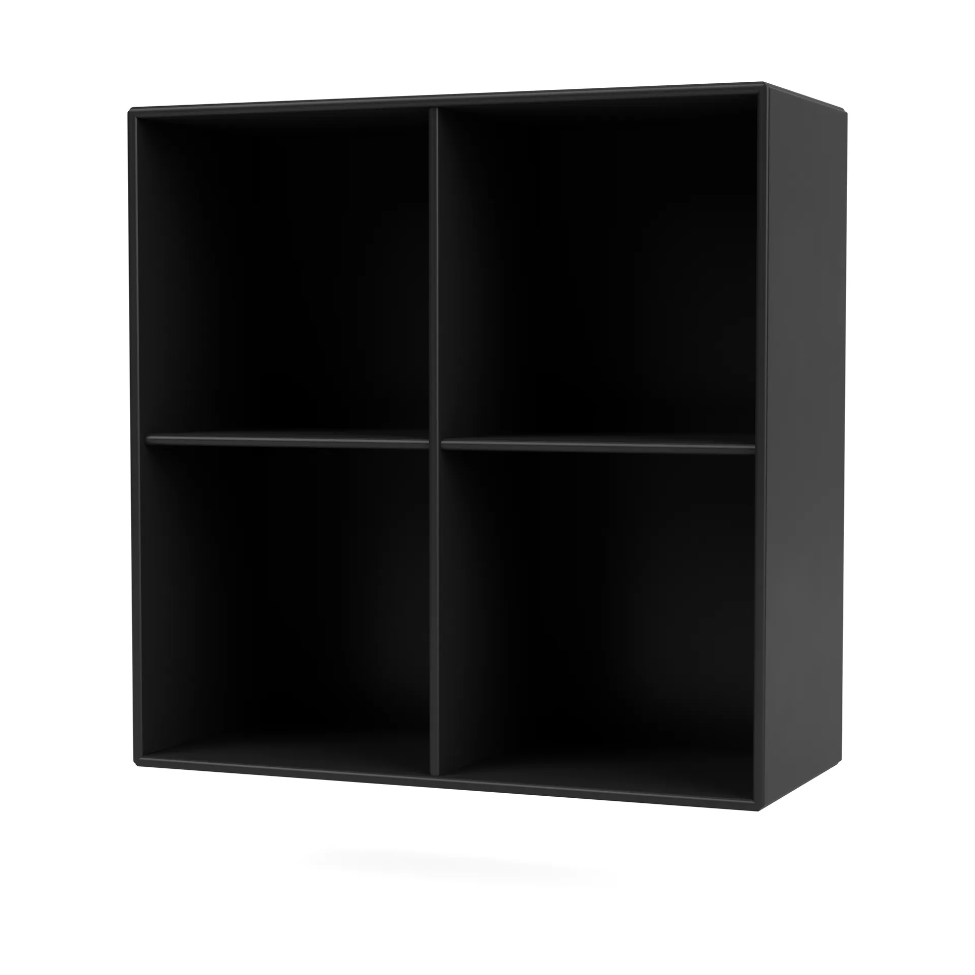 SHOW shelf 69.6x69.6 cm incl. suspension rail, 05-Black Montana