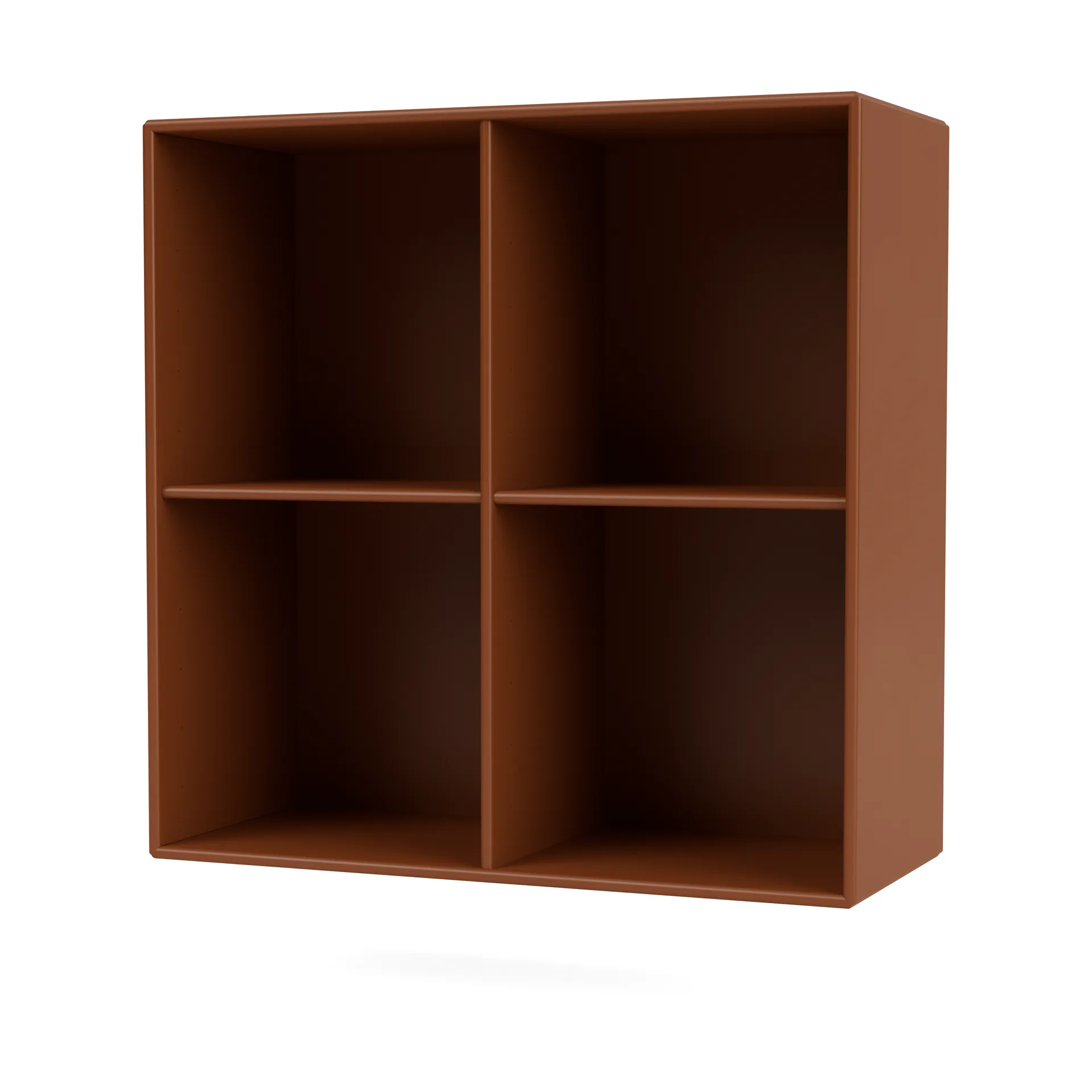 SHOW shelf 69.6x69.6 cm incl. suspension rail, 146-Hazelnut Montana