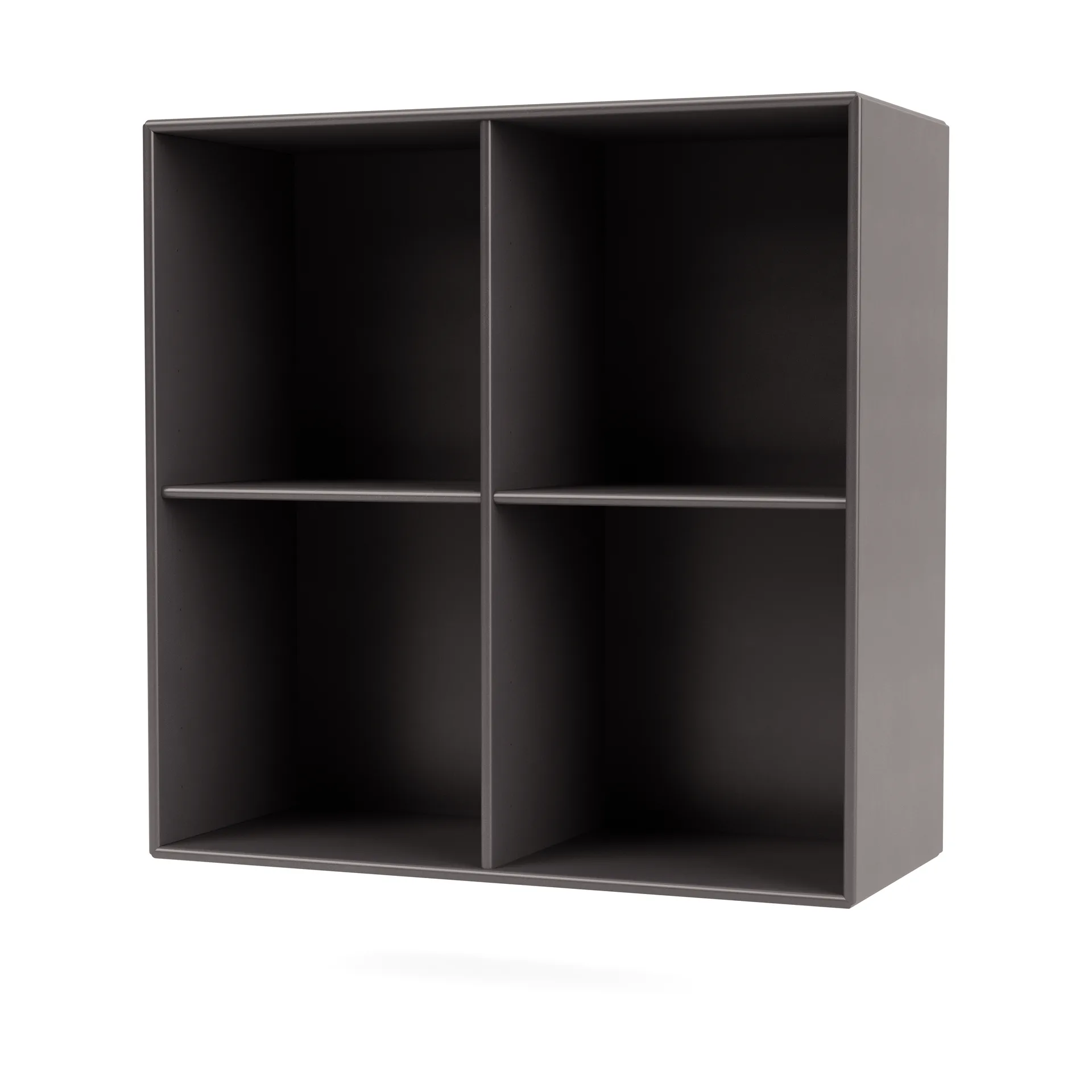 SHOW shelf 69.6x69.6 cm incl. suspension rail, 35-Coffee Montana